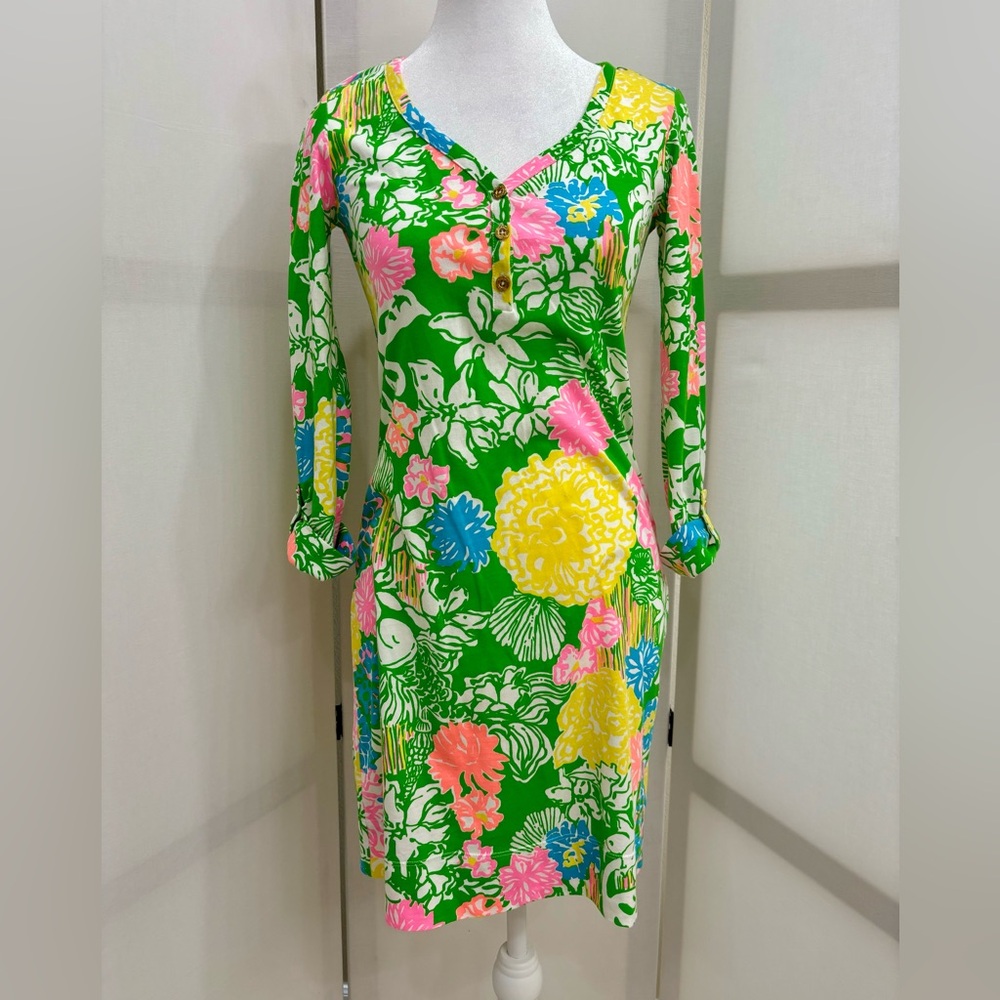 Lilly Pulitzer Hibiscus Stroll Palmetto Dress. Size XXS